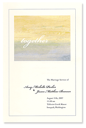 ceremony program